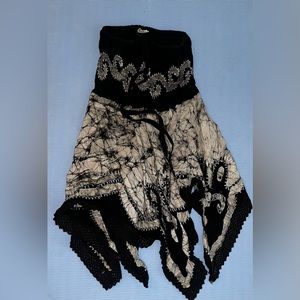 Tropical Black and White Mini Dress